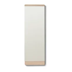Best Form & Refine Espejo de pared Rim 35x110 cm, Roble blanco Beige