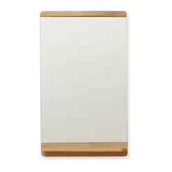 Best Form & Refine Espejo de pared Rim 40x68 cm, Roble Marrón