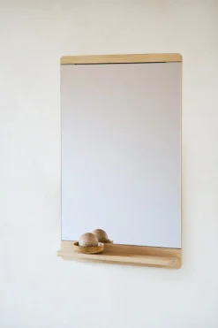 Online Form & Refine Espejo de pared Rim 40x68 cm, Roble blanco Beige