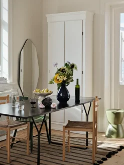 New Broste Copenhagen Espejo de pared Ruby 120x60 cm, Clear-black TransparenteNegro