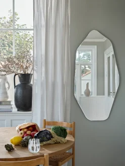 New Broste Copenhagen Espejo de pared Ruby 120x60 cm, Clear-black TransparenteNegro