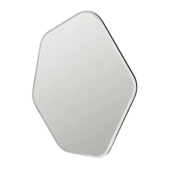 Broste Copenhagen Espejo de pared Ruby 60x50 cm, Clear-black TransparenteNegro