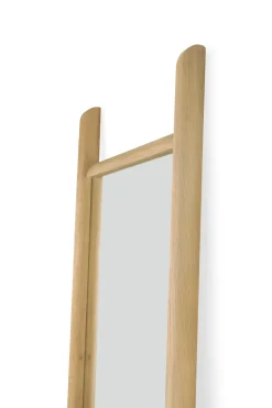 Outlet Ethnicraft Espejo de pie PI, Roble, 190 cm Beige