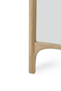 Clearance Ethnicraft Espejo de pie PI, Roble, 200 cm Beige