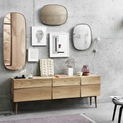 Muuto Espejo Framed, , 59x44 cm Gris