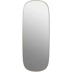 Online Muuto Espejo grande Framed, Rose-clear, 118x44,5 Rosa