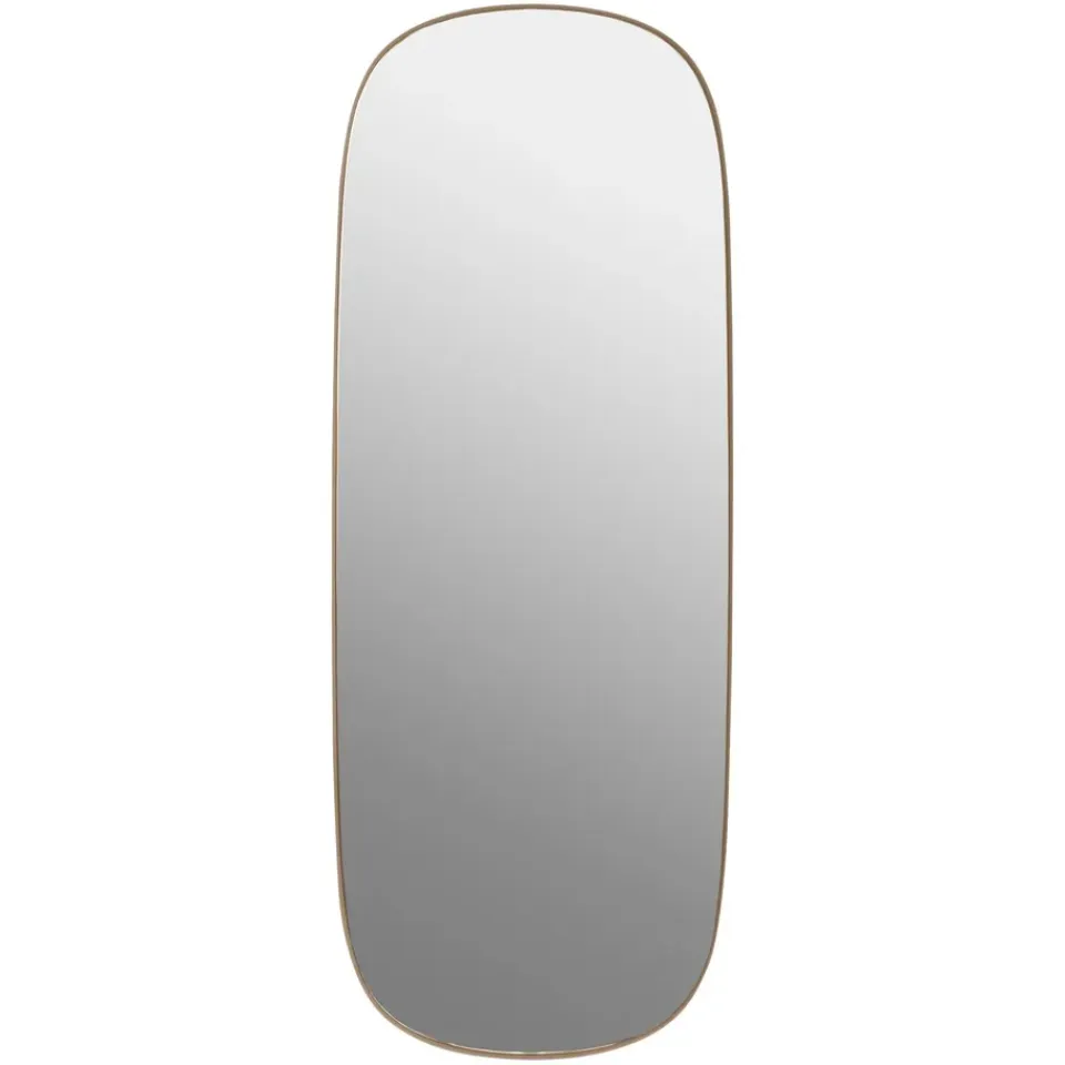 Online Muuto Espejo grande Framed, Rose-clear, 118x44,5 Rosa