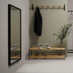 Clearance Essem Design Espejo Klara, Silver matt Gris