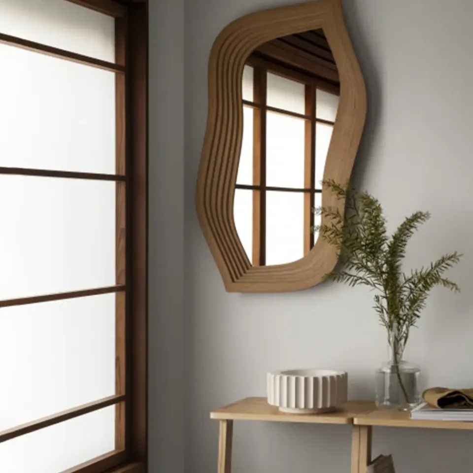 Online Swedese Espejo Mirror, Chapa de roble Beige