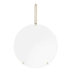 Clearance MOEBE Espejo Wall mirror Ø 30 cm, Latón Color dorado