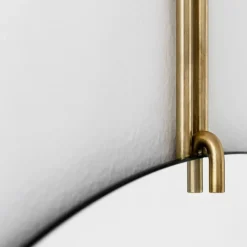 New MOEBE Espejo wall mirror Ø 70 cm, Latón Color doradoPlateado