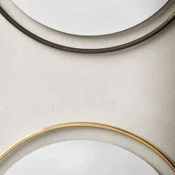Outlet Audo Copenhagen Espejo Nimbus, Bronced brass, ø110 Marrón