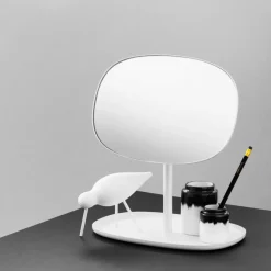 Best Normann Copenhagen Espejo para tocador Flip, Blanco
