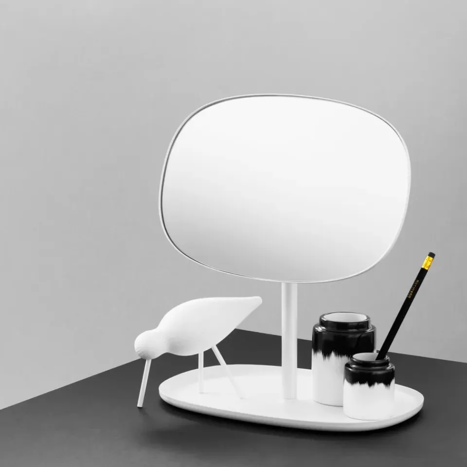 Best Normann Copenhagen Espejo para tocador Flip, Blanco