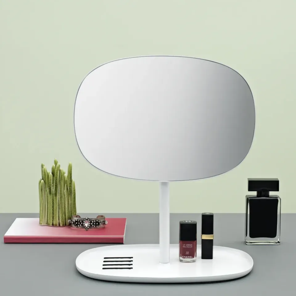 Best Normann Copenhagen Espejo para tocador Flip, Blanco