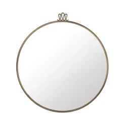 Clearance GUBI Espejo Randaccio, Antique brass, large Color dorado