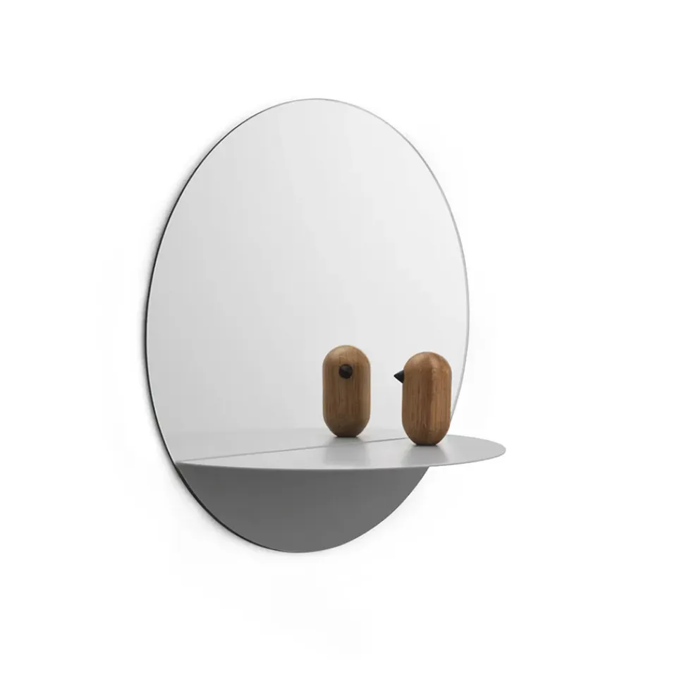 Online Normann Copenhagen Espejo redondo Horizon, Gris