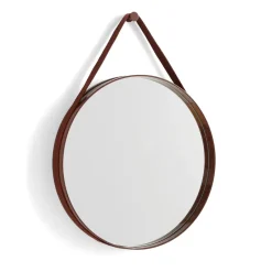 HAY Espejo Strap Mirror, Dark brown Marrón