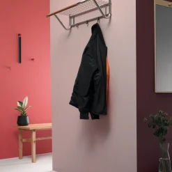 New Essem Design Espejo Tillbakablick rectangular, Negro