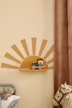 Best Kid's Concept Estante circular Star con pegatinas, Senap Amarillo