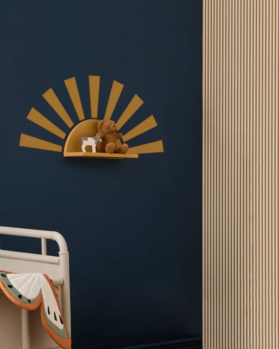 Best Kid's Concept Estante circular Star con pegatinas, Senap Amarillo