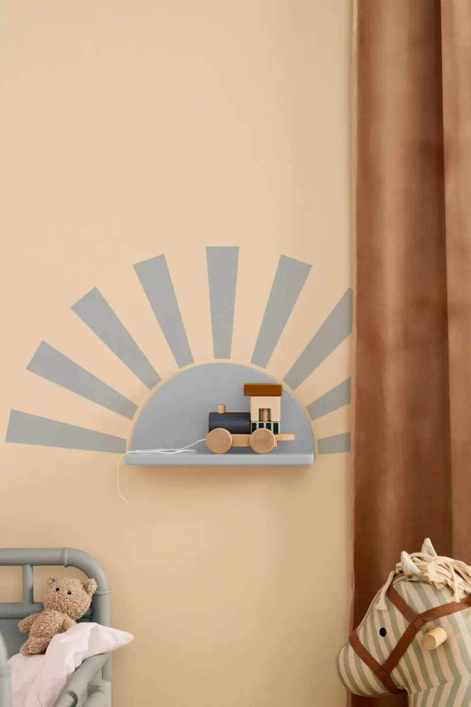 Sale Kid's Concept Estante circular Star con pegatinas, Azul