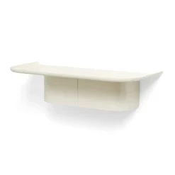 HAY Estante de pared Korpus 4 hook M, Cream Blanco