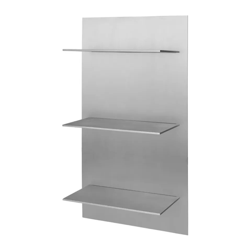 Discount Ferm Living Estante de pared Lager triple small, Aluminium Plateado