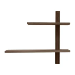 Discount Andersen Furniture Estante de pared Phase, Roble ahumado aceitado, 68x18x55 cm Marrón