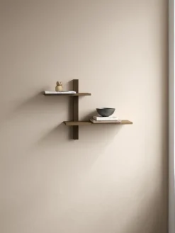 Discount Andersen Furniture Estante de pared Phase, Roble ahumado aceitado, 68x18x55 cm Marrón