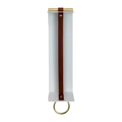 Clearance KLONG Estante de pared Strapp 10x33 cm, Blanco