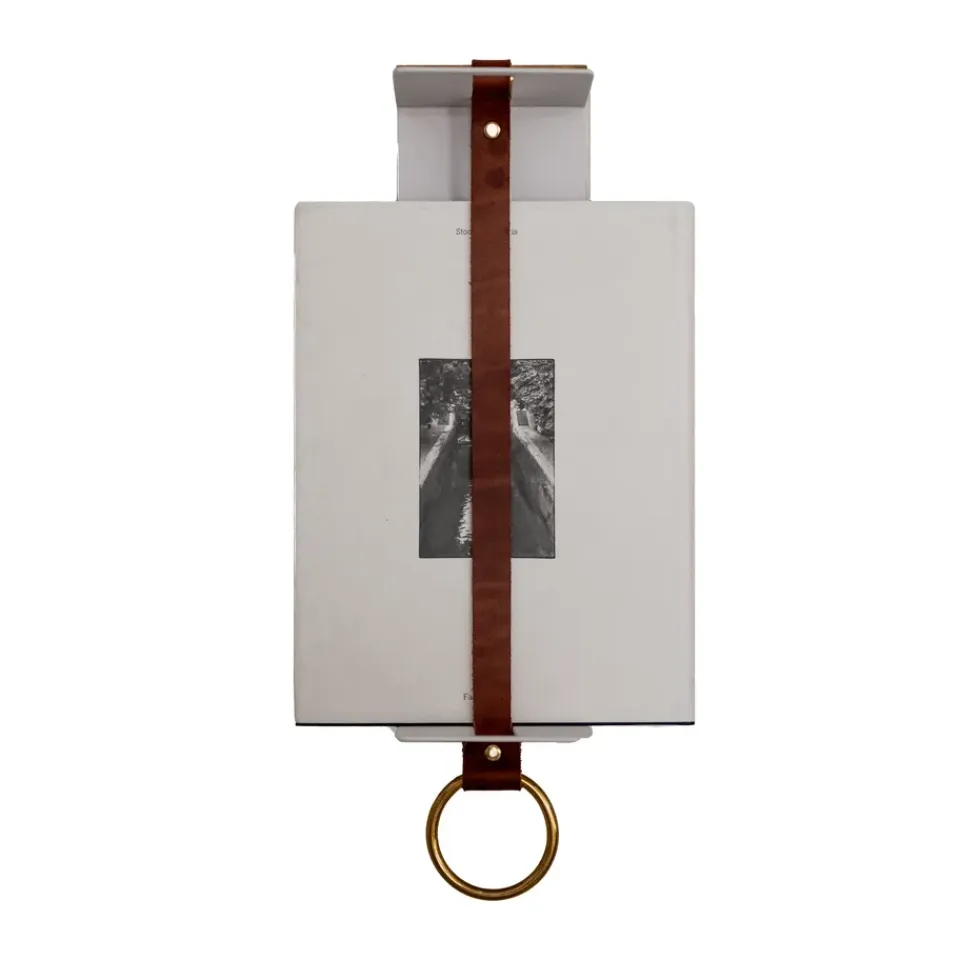 Clearance KLONG Estante de pared Strapp 10x33 cm, Blanco