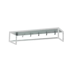Clearance Scherlin Estante de recibidor 11, Lacado , chapa de zinc Blanco
