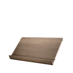 Discount String Estante para revistero madera, Nogal, 58x30 cm Marrón