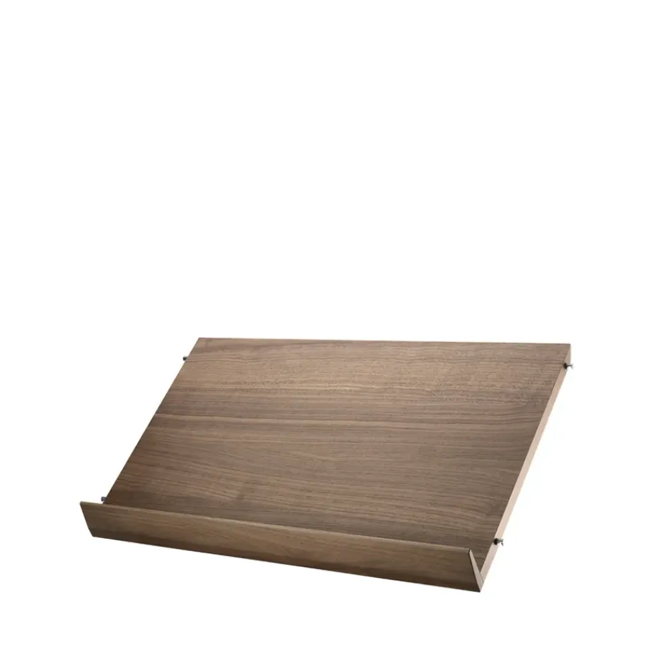 Discount String Estante para revistero madera, Nogal, 58x30 cm Marrón