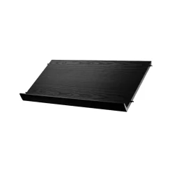 Outlet String Estante para revistero madera, Fresno teñido de , 78x30 cm Negro