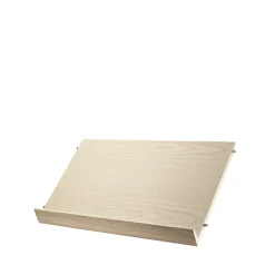 Sale String Estante para revistero madera, Chapa de fresno, 58x30 cm Beige