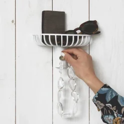 KLONG Estante para sombreros con gancho Lunett objects, Blanco