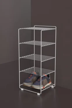 Best Maze Estante para zapatos Shoescraper, Blanco