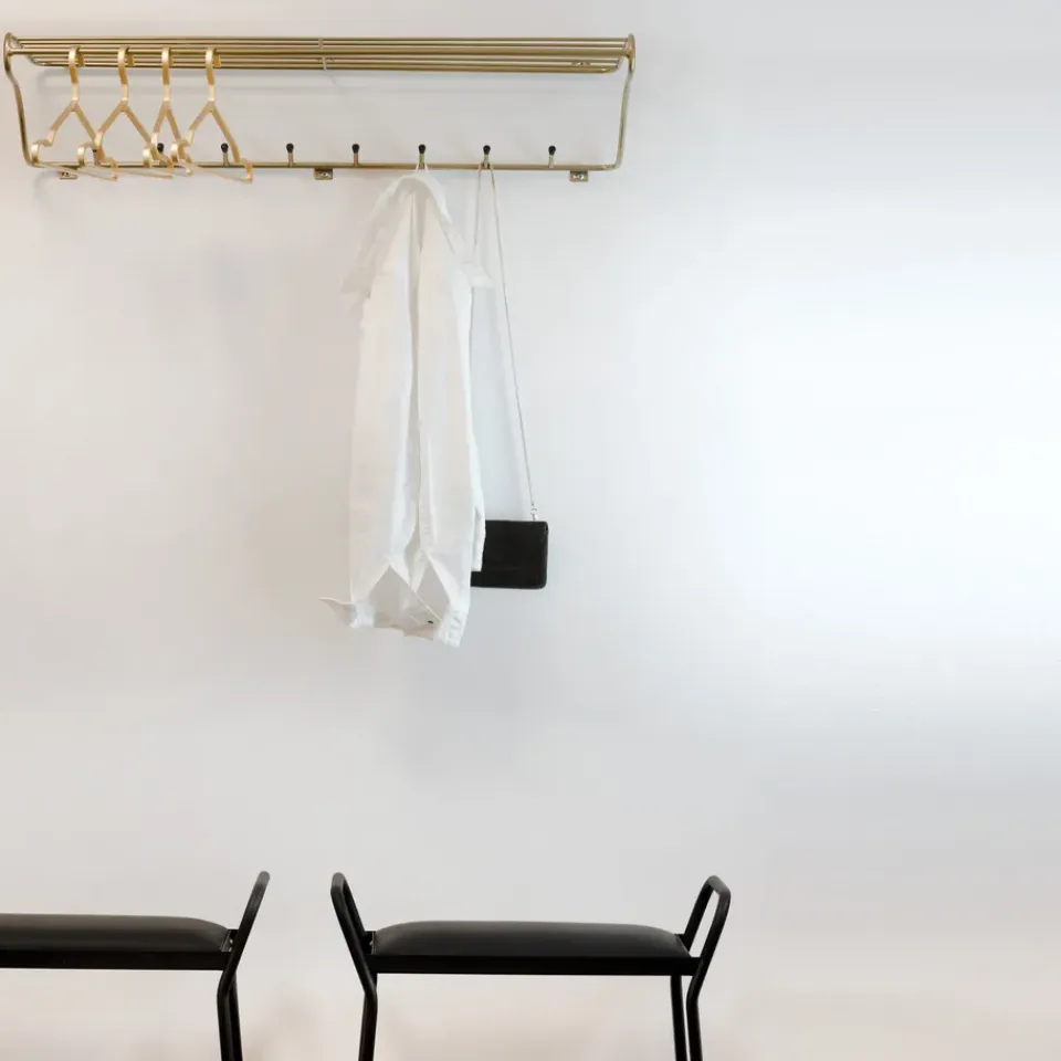 Best Maze Estante perchero Hat Rack L, latón Color dorado