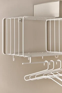 Outlet Scandi Living Estante perchero Nod 90 cm, White Blanco