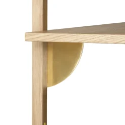 Online Ferm Living Estante Sector L/S, Roble-latón Marrón