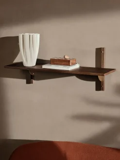 Best Ferm Living Estante Sector L/S, Smoked Oak, brass Marrón