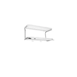 Best Essem Design Estante sombrerero Classic 650, /cromo, 2 niveles, 60 cm Blanco