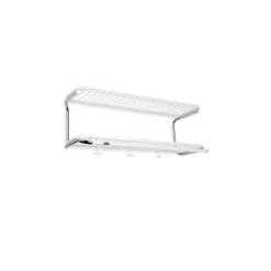 Hot Essem Design Estante sombrerero Classic 650, /cromo, 2 niveles, 80 cm Blanco