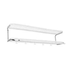 Best Essem Design Estante sombrerero Classic 650, /cromo, 2 niveles, 110 cm Blanco