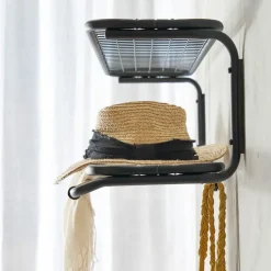Best Essem Design Estante sombrerero Classic 650, /cromo, 2 niveles, 60 cm Negro