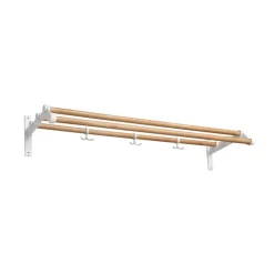 Discount Essem Design Estante sombrerero Nostalgi 291, Fresno, base blanca Beige