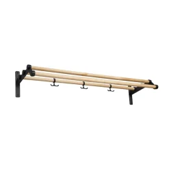 New Essem Design Estante sombrerero Nostalgi 291, Abedul, base negra Beige