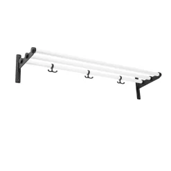 Outlet Essem Design Estante sombrerero o zapatero Nostalgi, , base negra Blanco